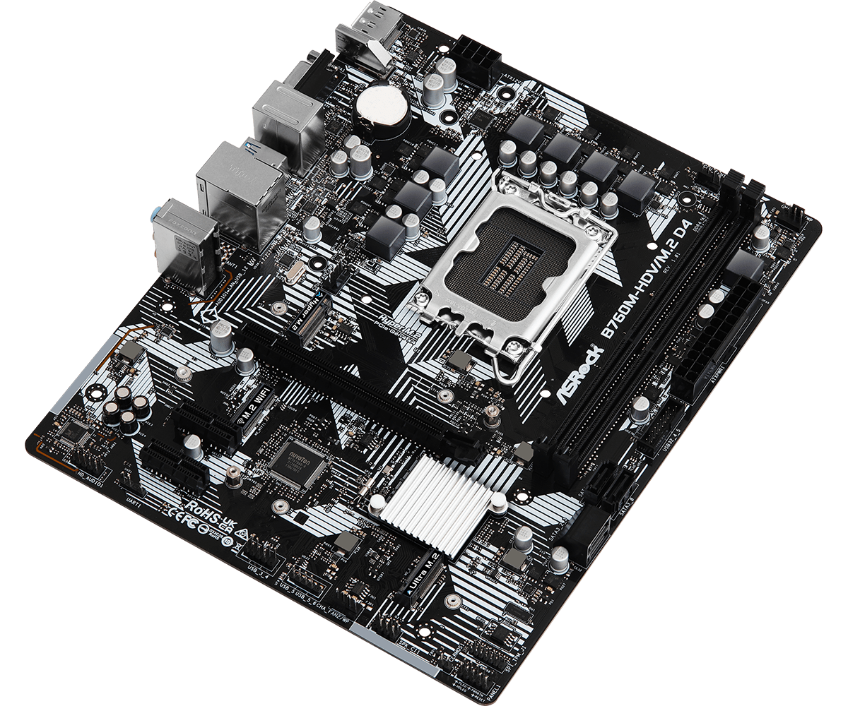 Placa de Baza ASROCK B760M-HDV/M.2 DDR4 - Performanta Garantata - imagine 3