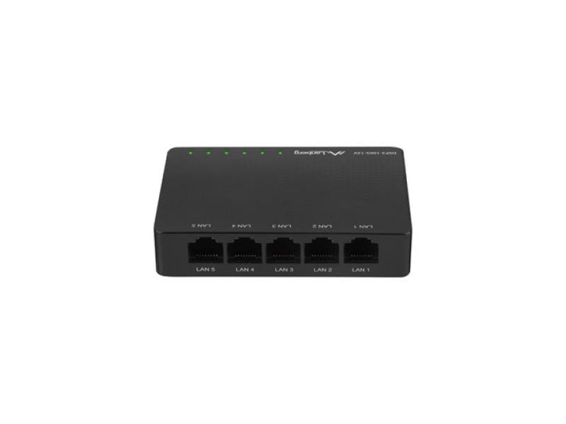 Switch Gigabit Lanberg DSP2-1005-12V - 5 Porturi, Desktop - imagine 2