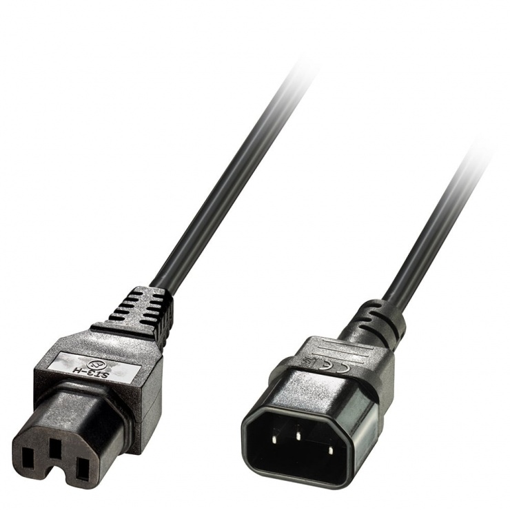 Cablu IEC C14 la C15 2m Lindy Hot Condition