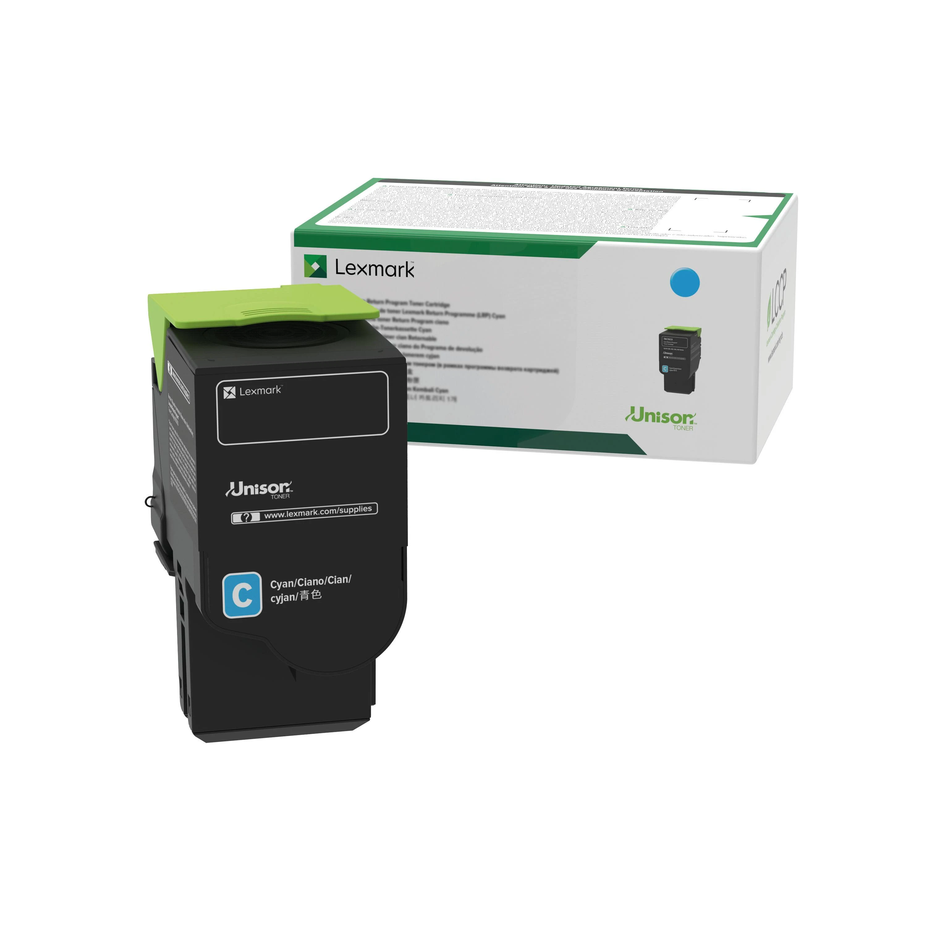 Toner Original Lexmark 78C20C0 Cyan - 1.400 Pagini