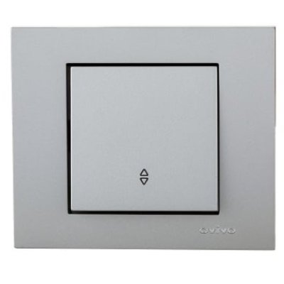 Intrerupator Cap Scara Ovivo Grano Met OV00106 10A Argintiu