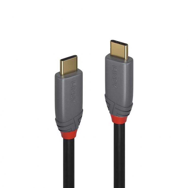 Cablu Lindy USB-C 3.2 Anthra Line 10Gbps 100W 7m