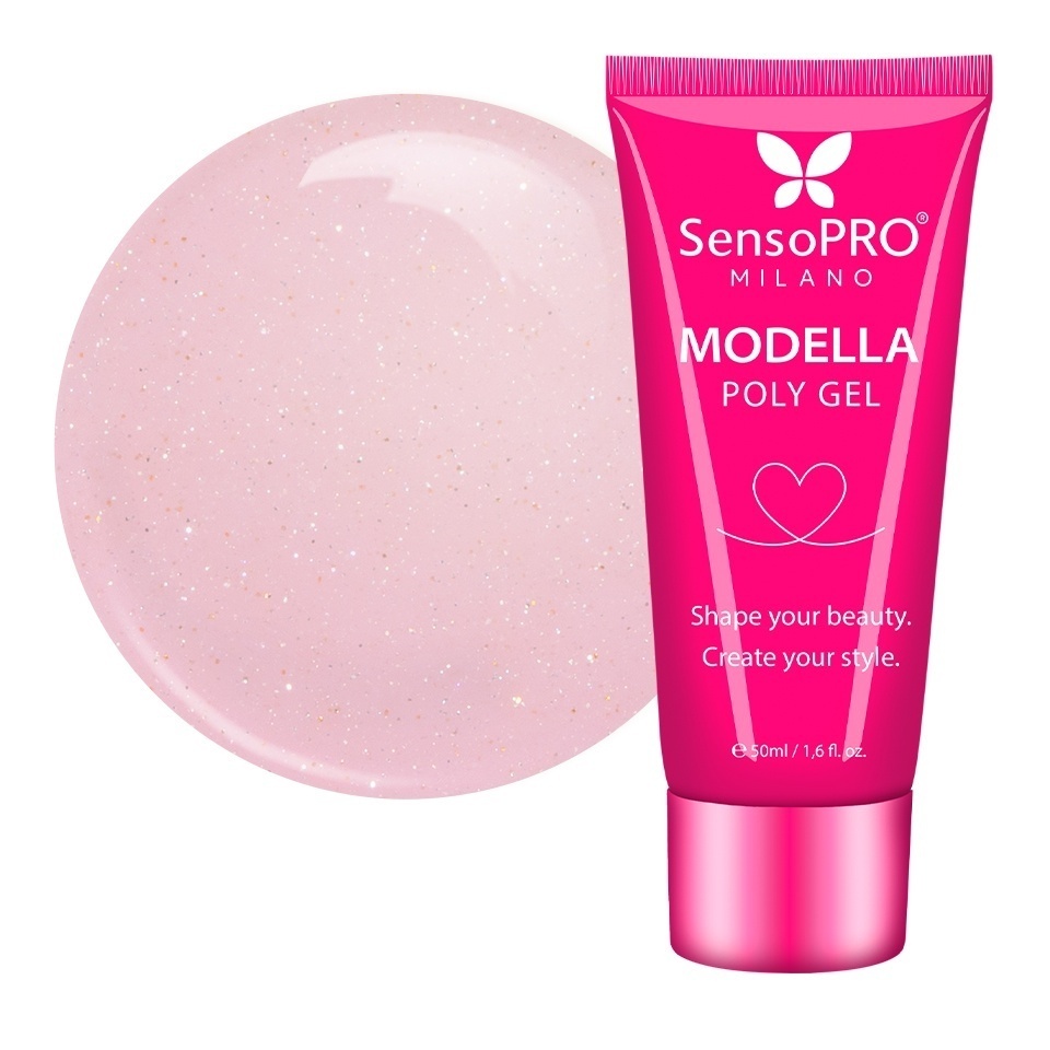Polygel MODELLA SensoPRO Milano - Spark Pop, 50ml
