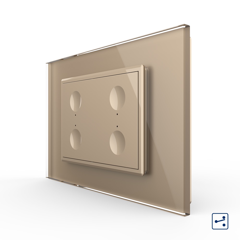 Intrerupator Touch Livolo CV, Sticla, LED - imagine 9
