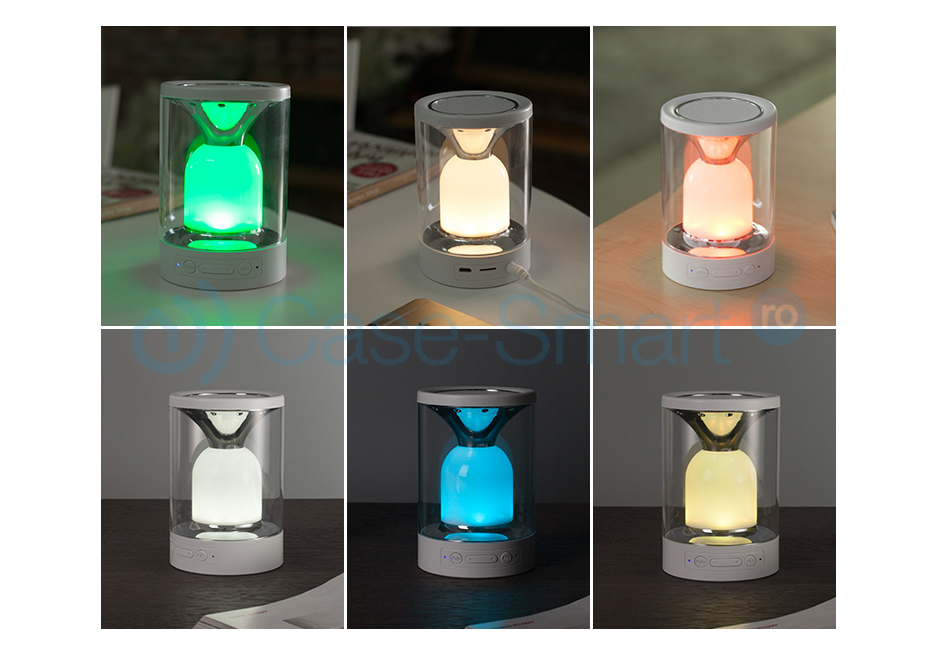 RedSun Lampa cu Touch si Boxa Bluetooth 1800mAh - imagine 4