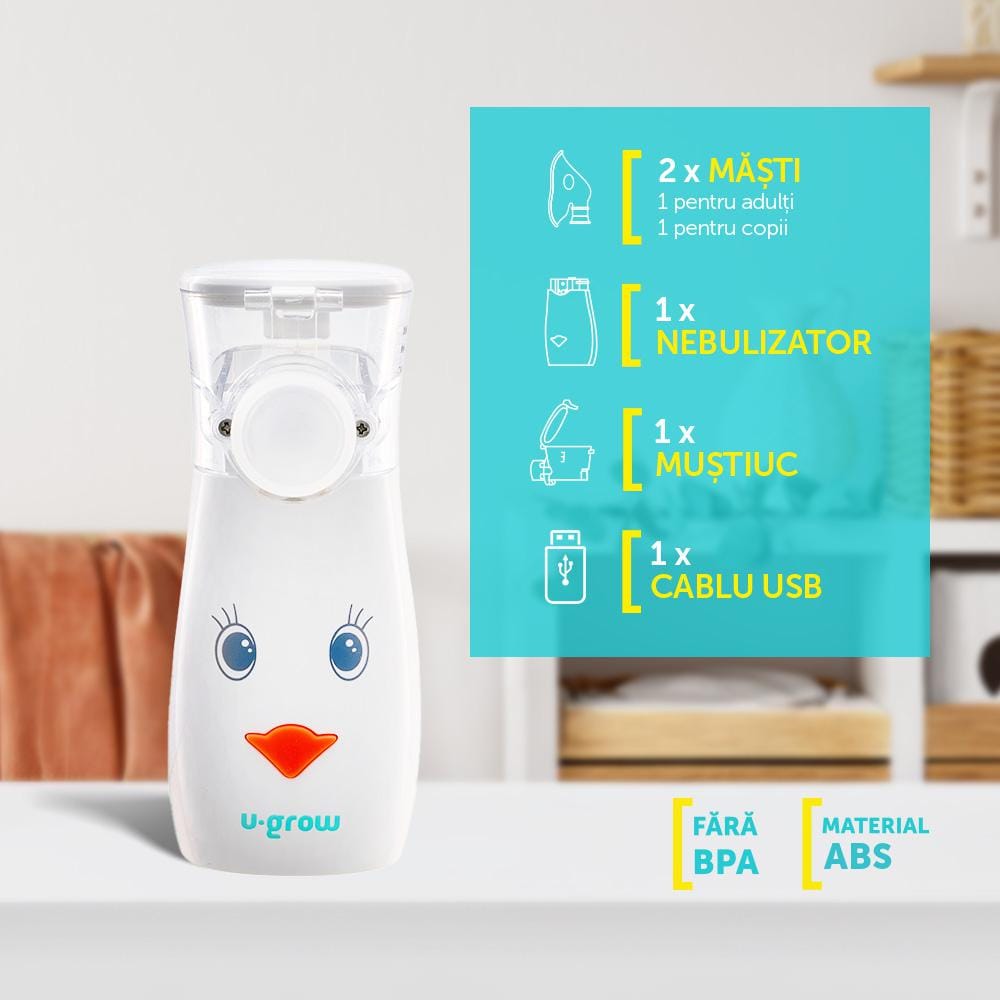 Aparat Aerosoli U-Grow Portabil cu Ultrasunete - Silentios - imagine 11