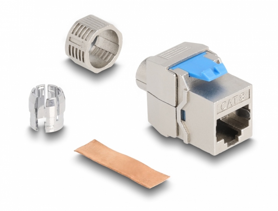 Modul Keystone RJ45 Cat.8.1 STP Toolfree Delock