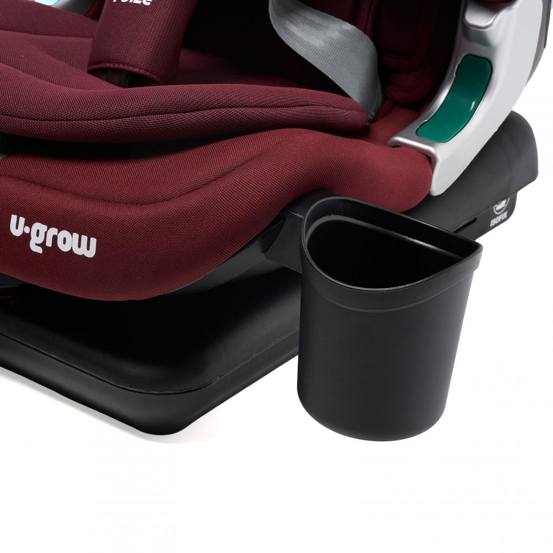 Scaun Auto I-Size U-Grow Goldfix Plus Isofix Roșu - imagine 7