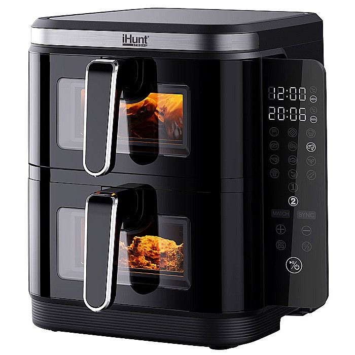 Friteuza cu aer cald iHunt Bro 11L Dual Stack
