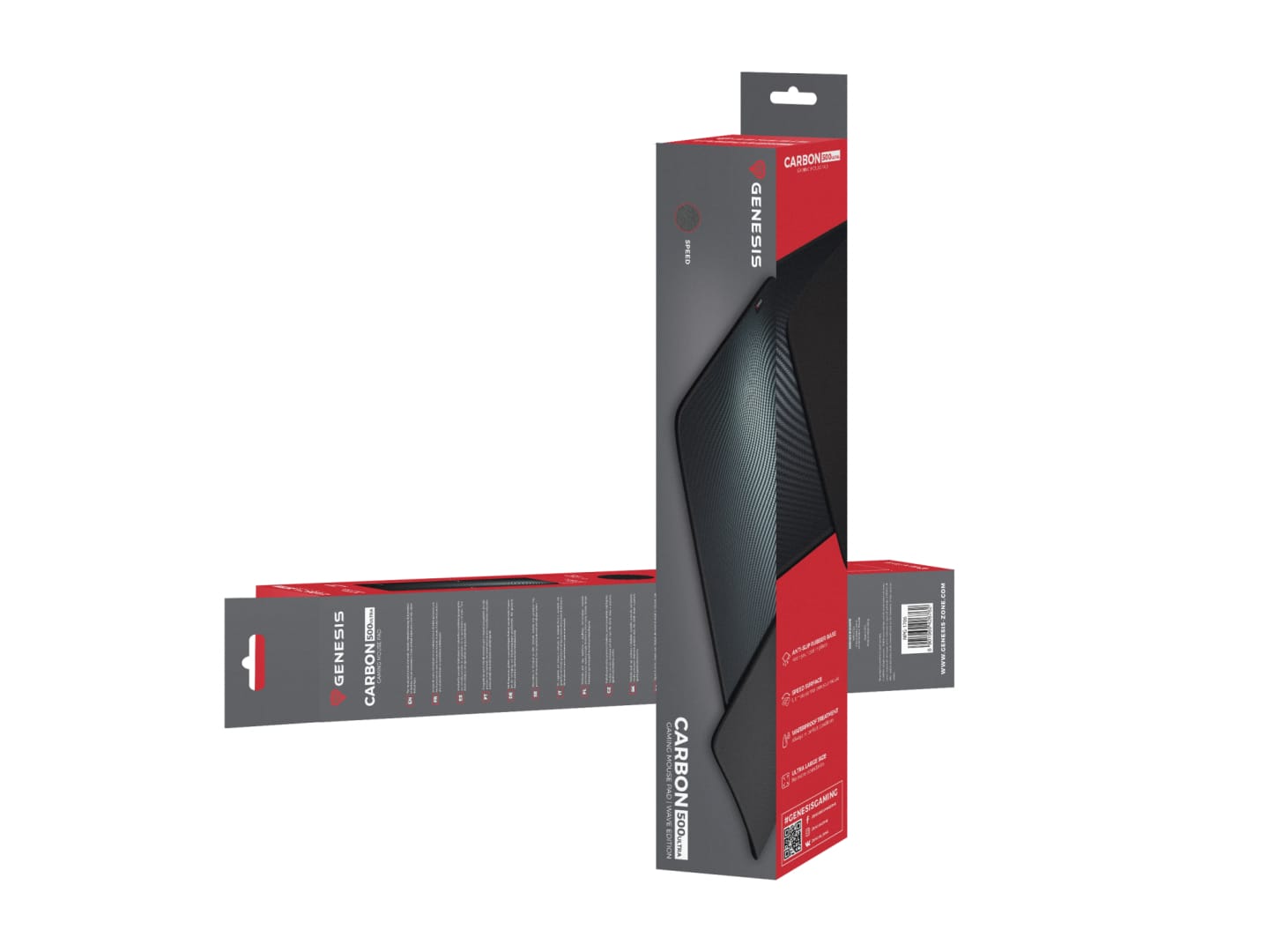 Mousepad Genesis Carbon 500 Maxi Ultra Wave Impermeabil RGB - imagine 6