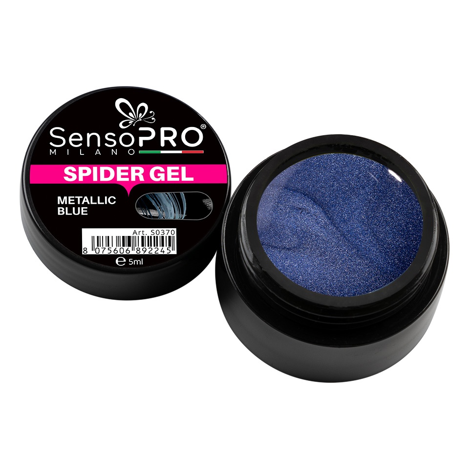 Spider Gel SensoPRO Metallic Blue 5ml - Nail Art Precis