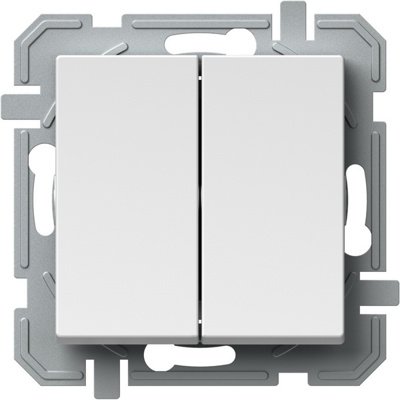 Intrerupator Dublu Logiq TEM 10A, Alb