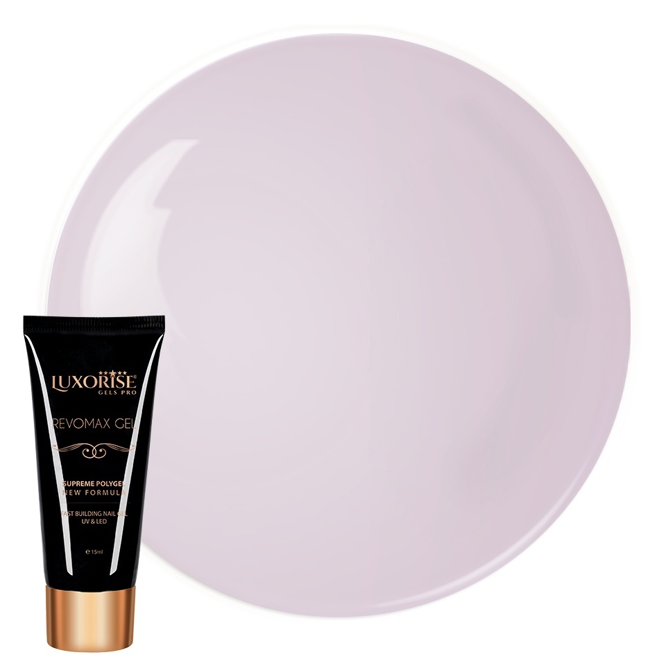 Polygel Luxorise Rosy Nude 15ml - Modelare Facilă