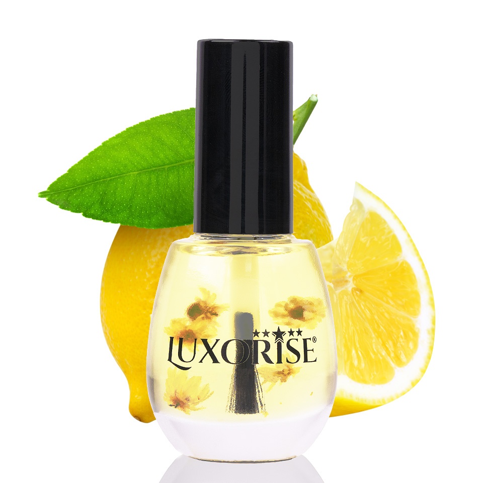 Ulei Cuticule cu Pensula Lemon Luxorise, 15 ml