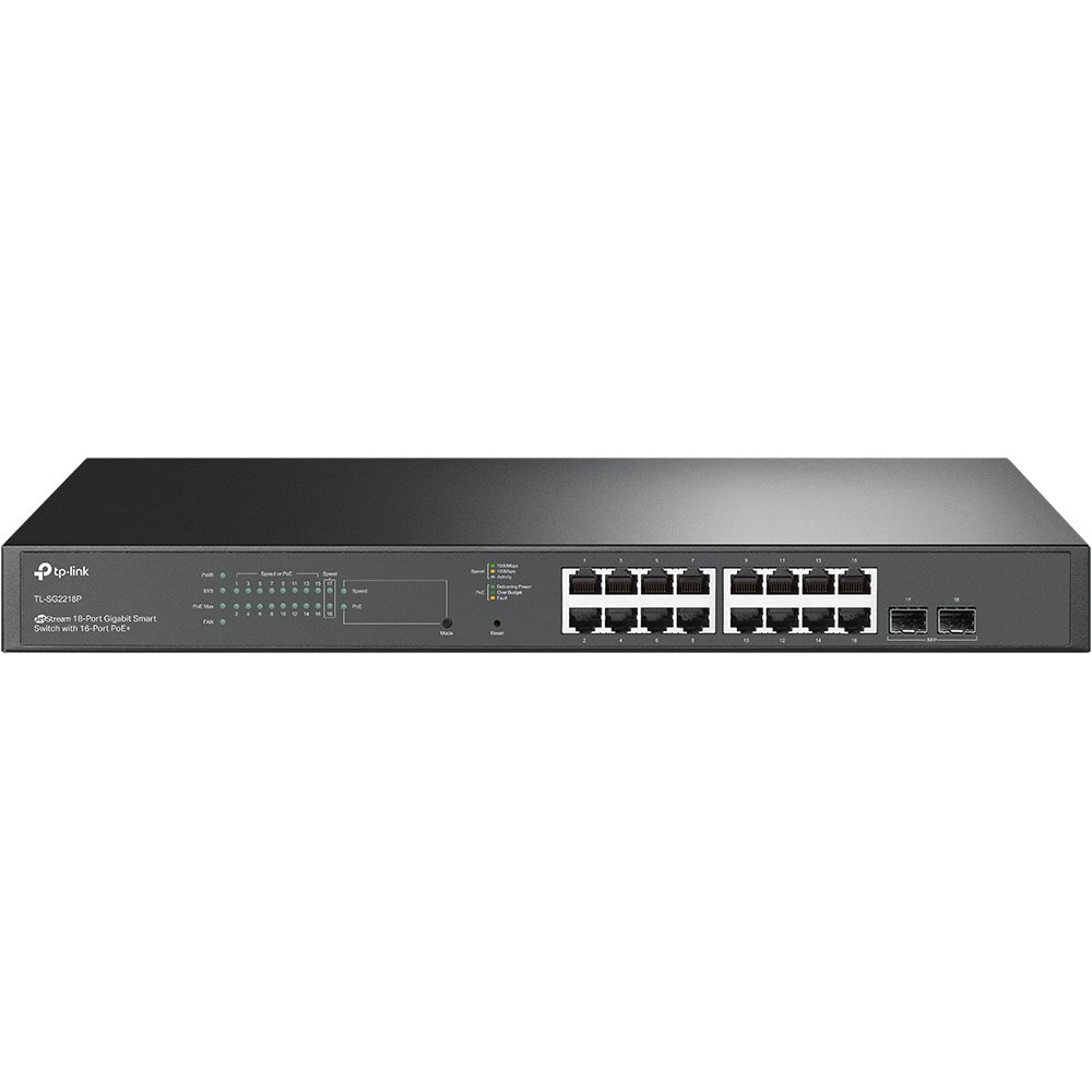 Switch TP-Link TL-SG2218P, 16x PoE+, 150W, 2x SFP