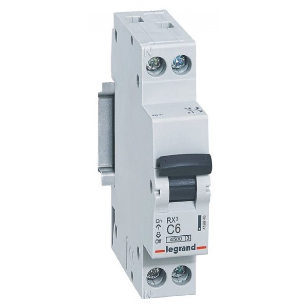 Siguranta Automata Legrand 1P+N 6A, 4.5kA, Curba C