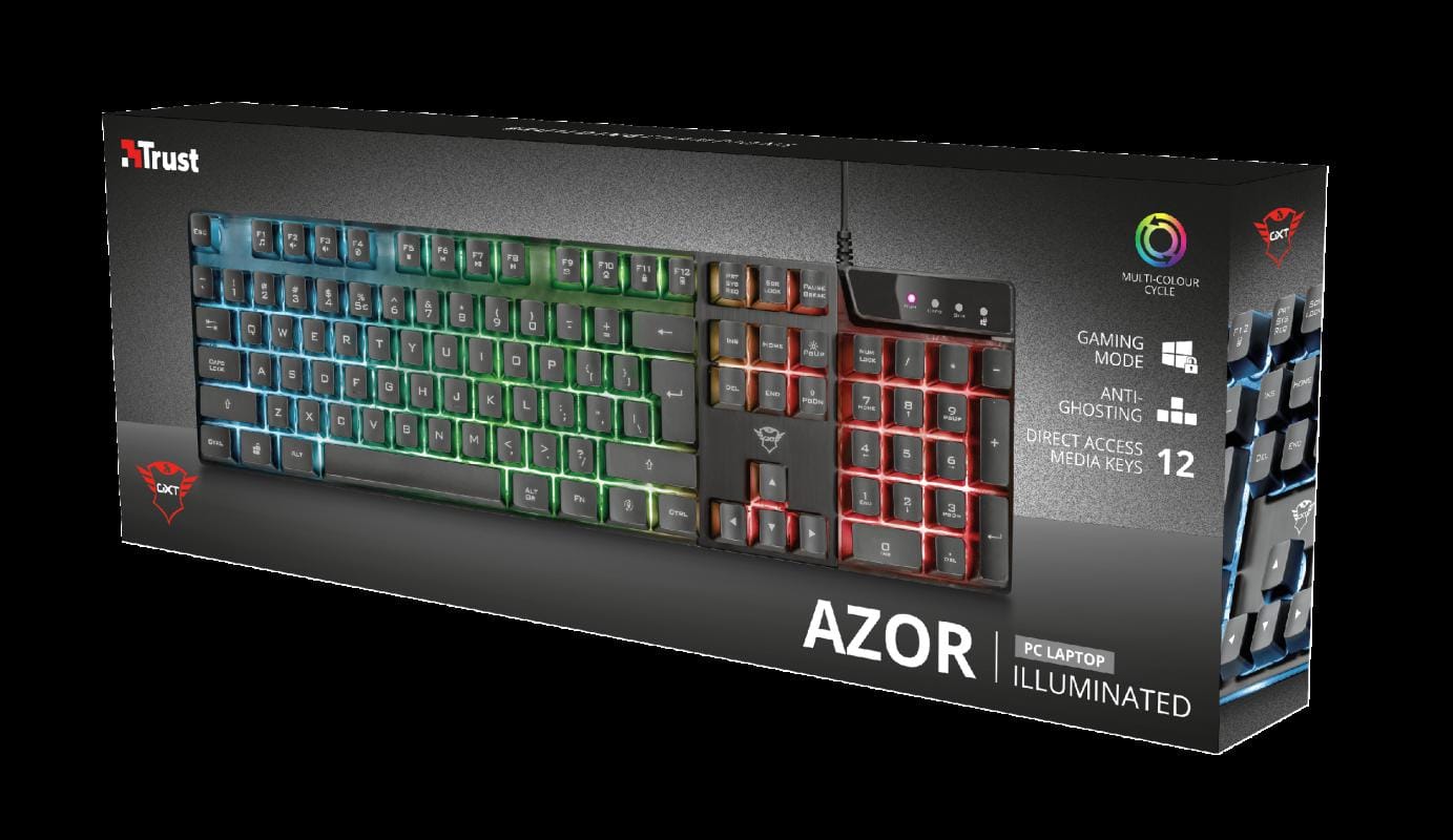 Tastatura Gaming Trust GXT 835 Azor RGB, Anti-Ghosting, Negru - imagine 9
