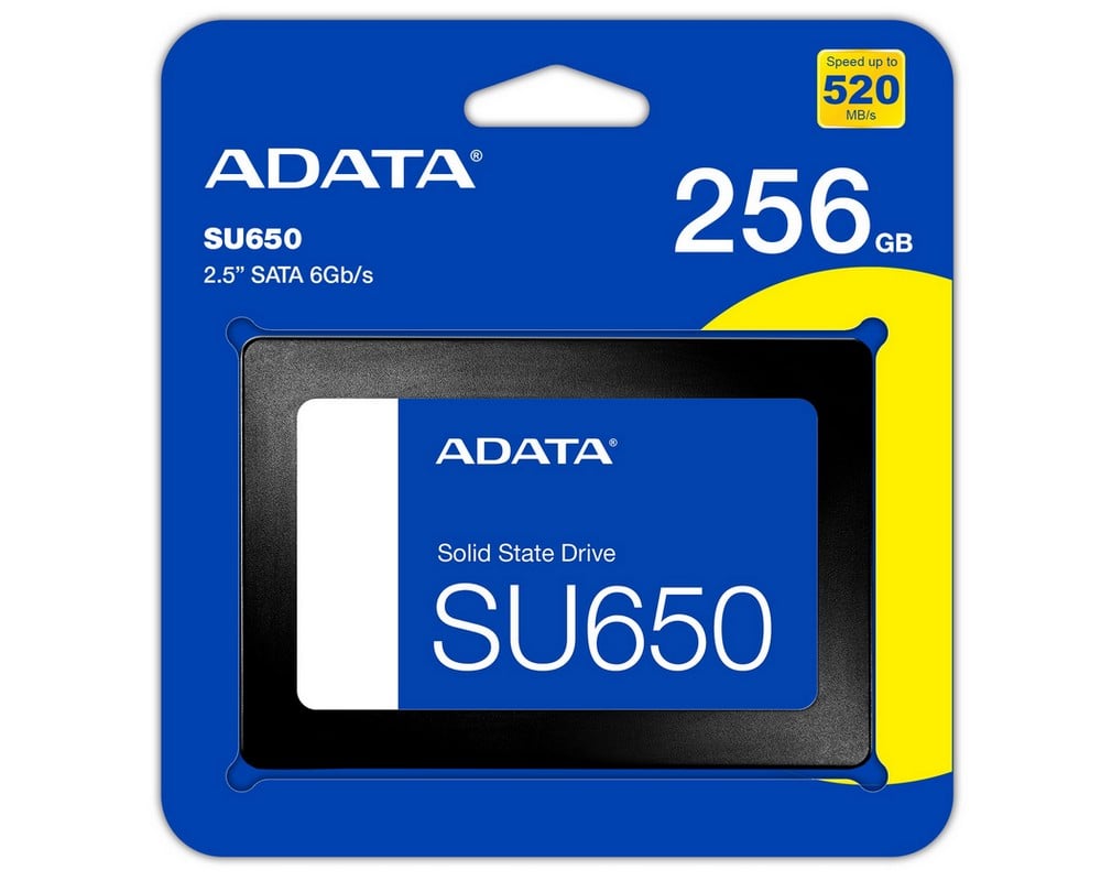 Solid State Disk (SSD) - 256 GB ADATA 2.5 inch, SATA III, citire 520 Mbps, scriere 450 Mbps, ASU650SS-256GT-R