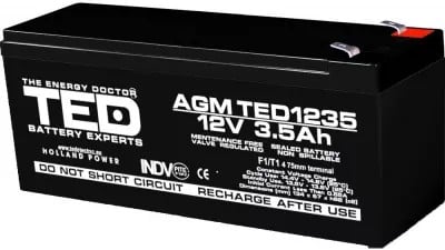 Acumulator VRLA Ted 12V 3.5Ah Fără Mentenanță