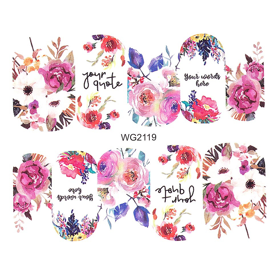 Tatuaj Unghii Luxorise Nature WG2119 | Nail Art Rapid