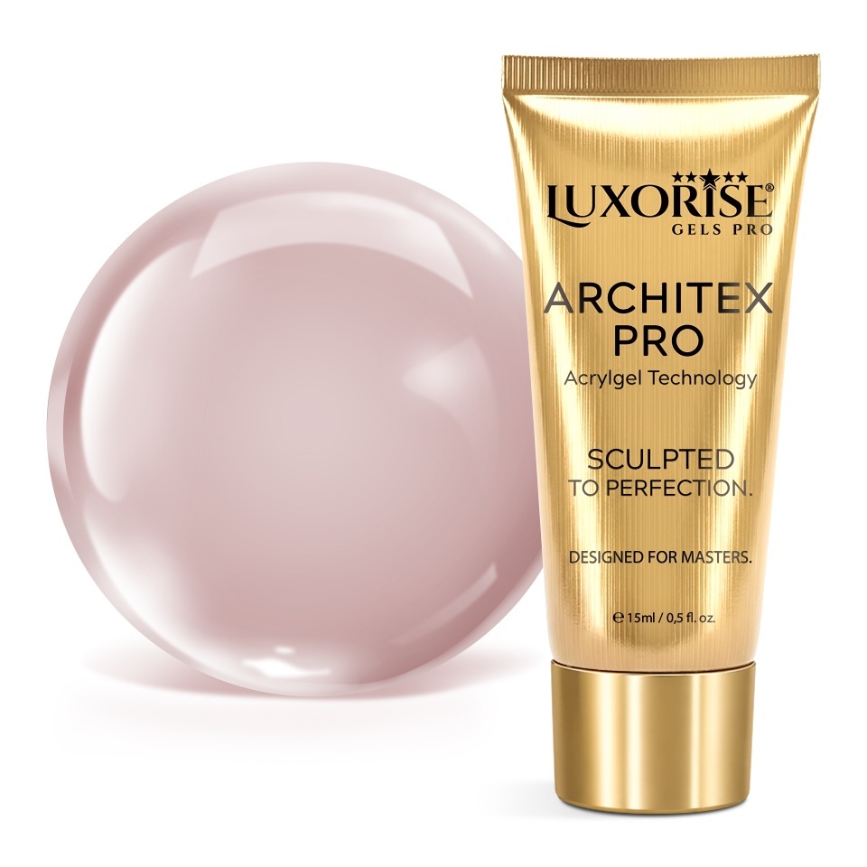 Polygel LUXORISE ARCHITEX PRO - Sculpted Nude Collection, Cashmere Rosé, 15ml