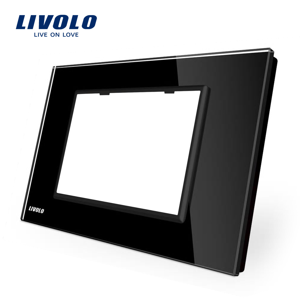 Rama priza tripla LIVOLO sticla, standard italian - imagine 2