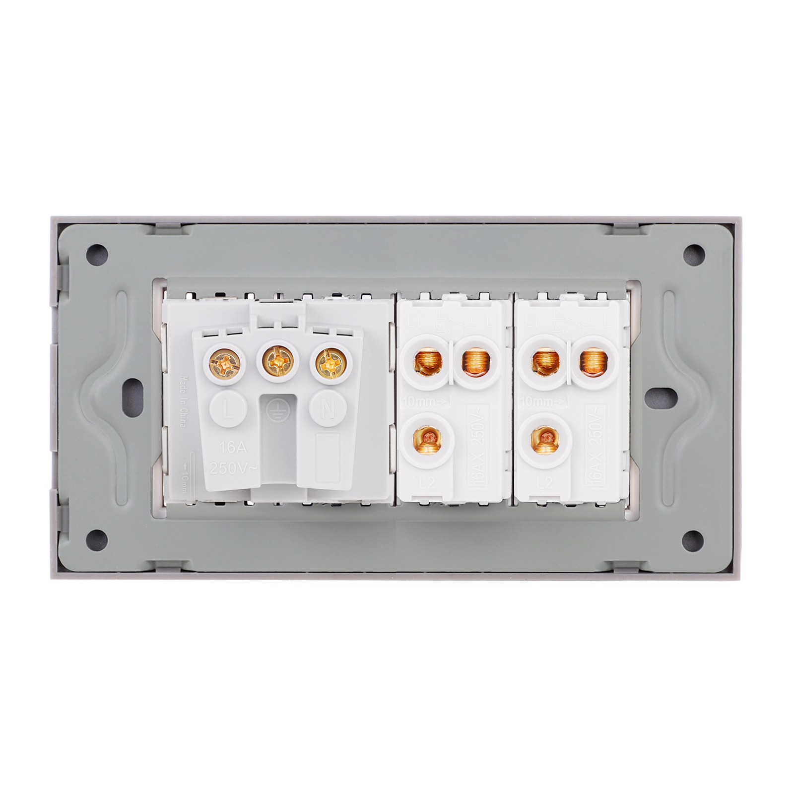 Intrerupator Dublu + Priza Luxion, Sticla, 4M - imagine 16