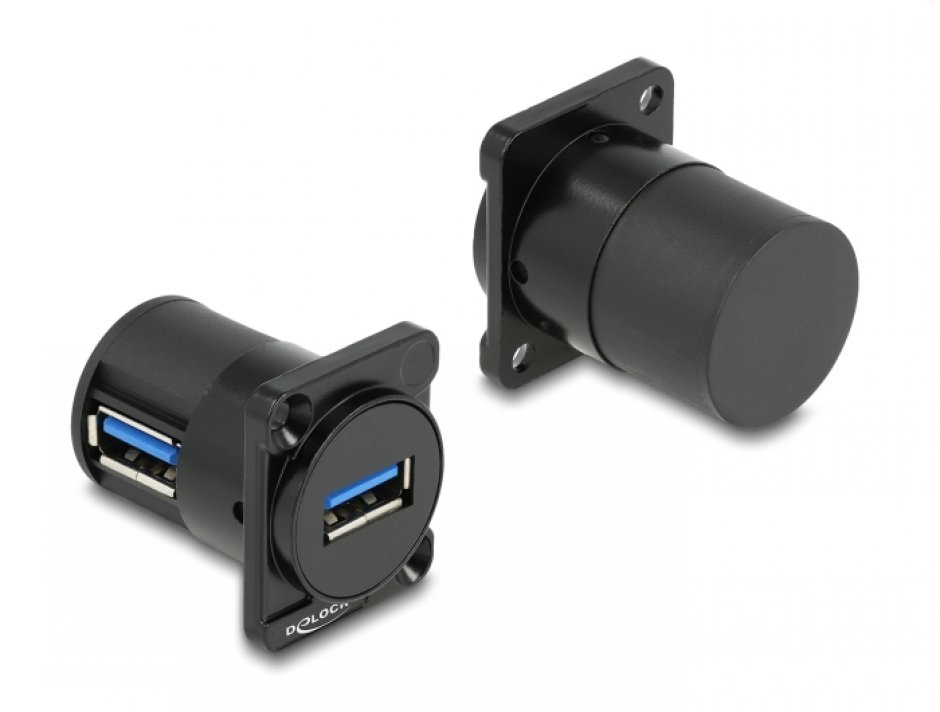 Adaptor USB 3.1 Panel Mount Delock 90°