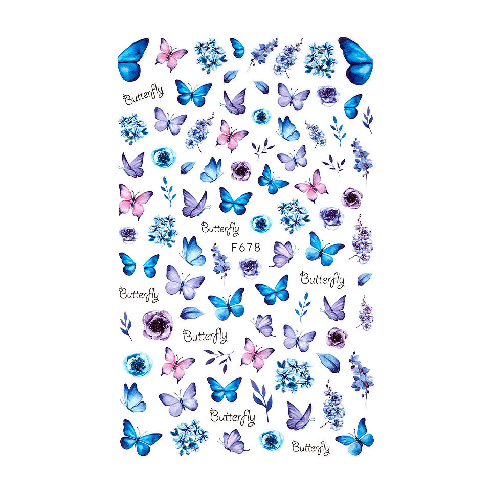 Abtibild Unghii SensoPRO Milano Butterfly Fly F678