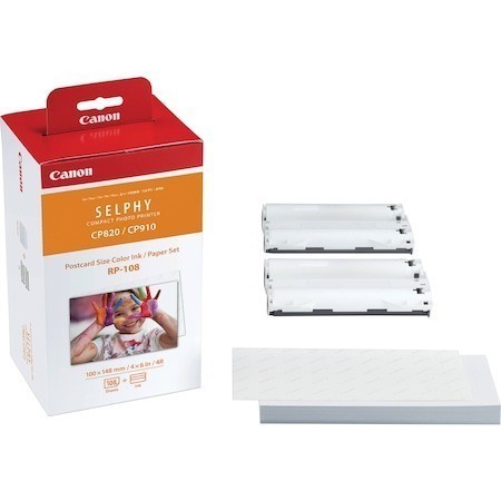 Set Hartie si Cartus Canon RP-108 | 108 Printuri Foto Color - imagine 2