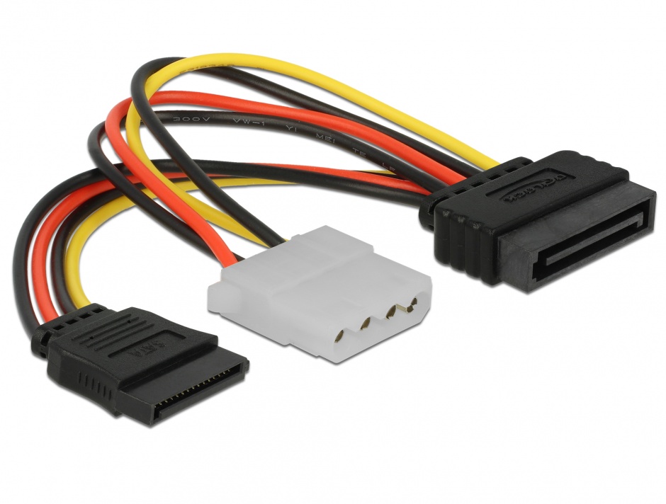 Cablu alimentare SATA+Molex Delock 65235