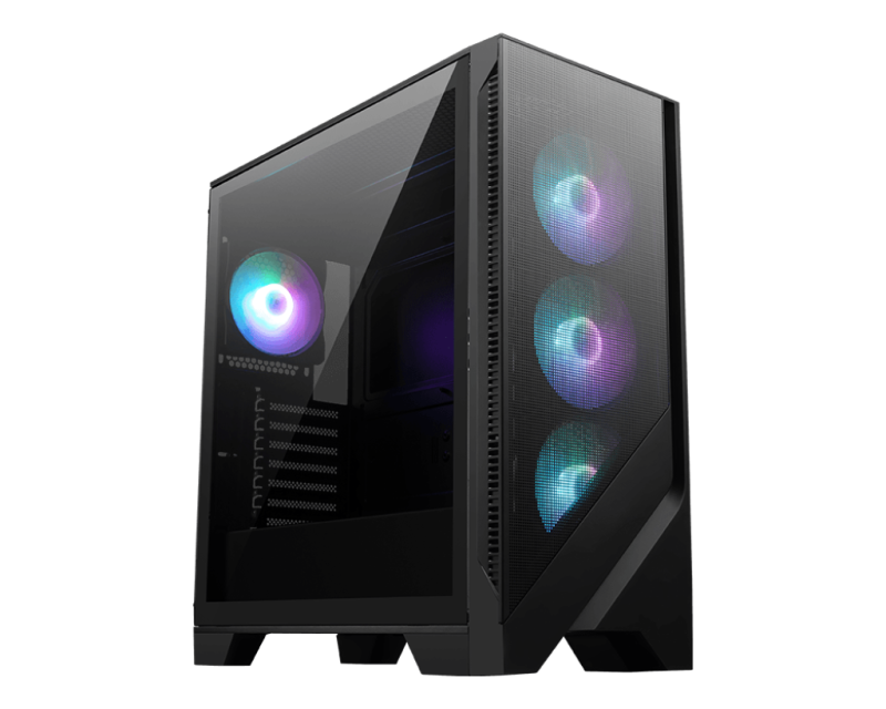 Carcasă MSI MAG FORGE 320R Airflow Black | Gaming RGB - imagine 1