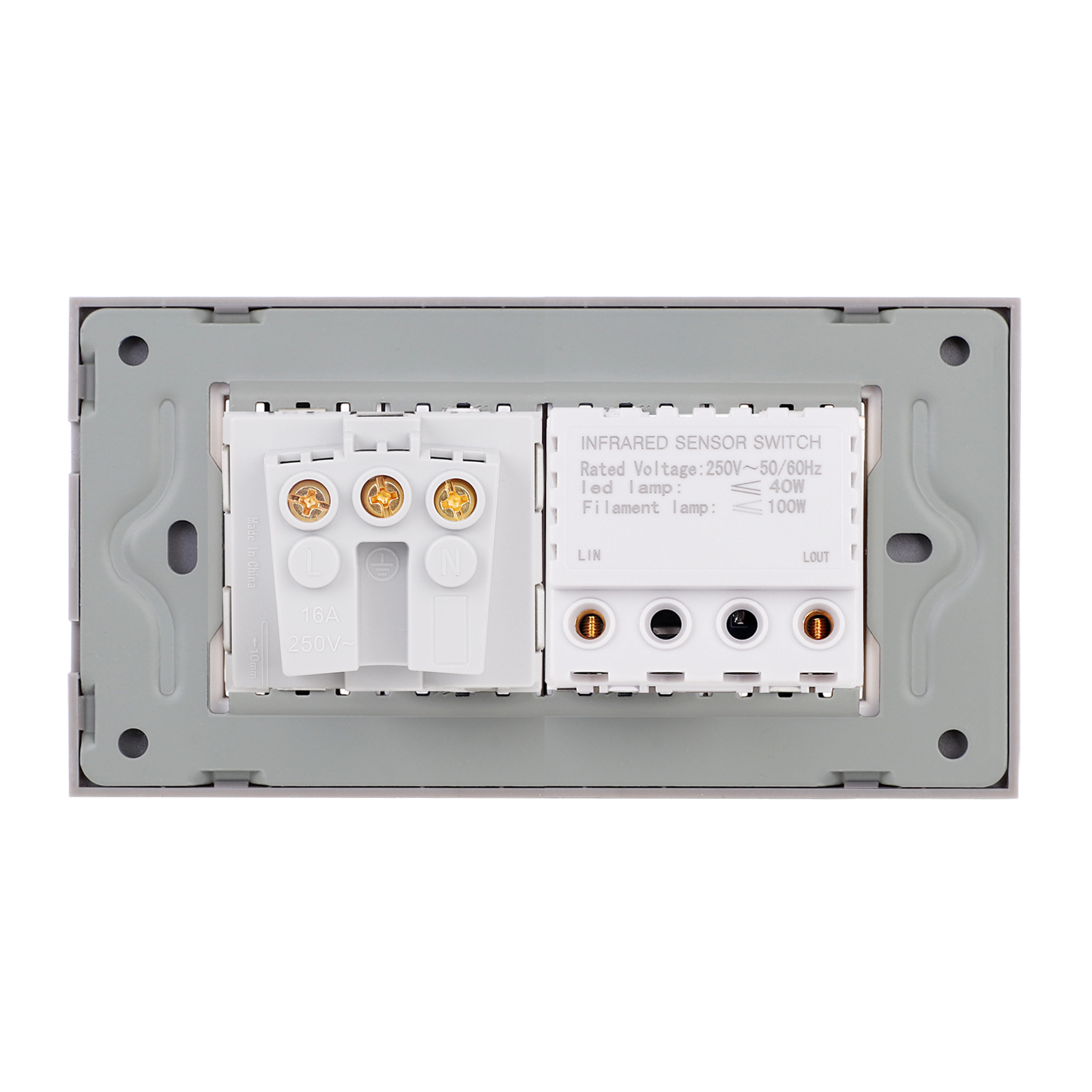 Senzor de Miscare 2M si Priza Schuko LUXION, Rama Sticla, IP44 - imagine 16