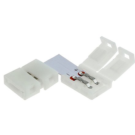 Conector bandă LED 3528 8 mm în L, unghi drept Optonica