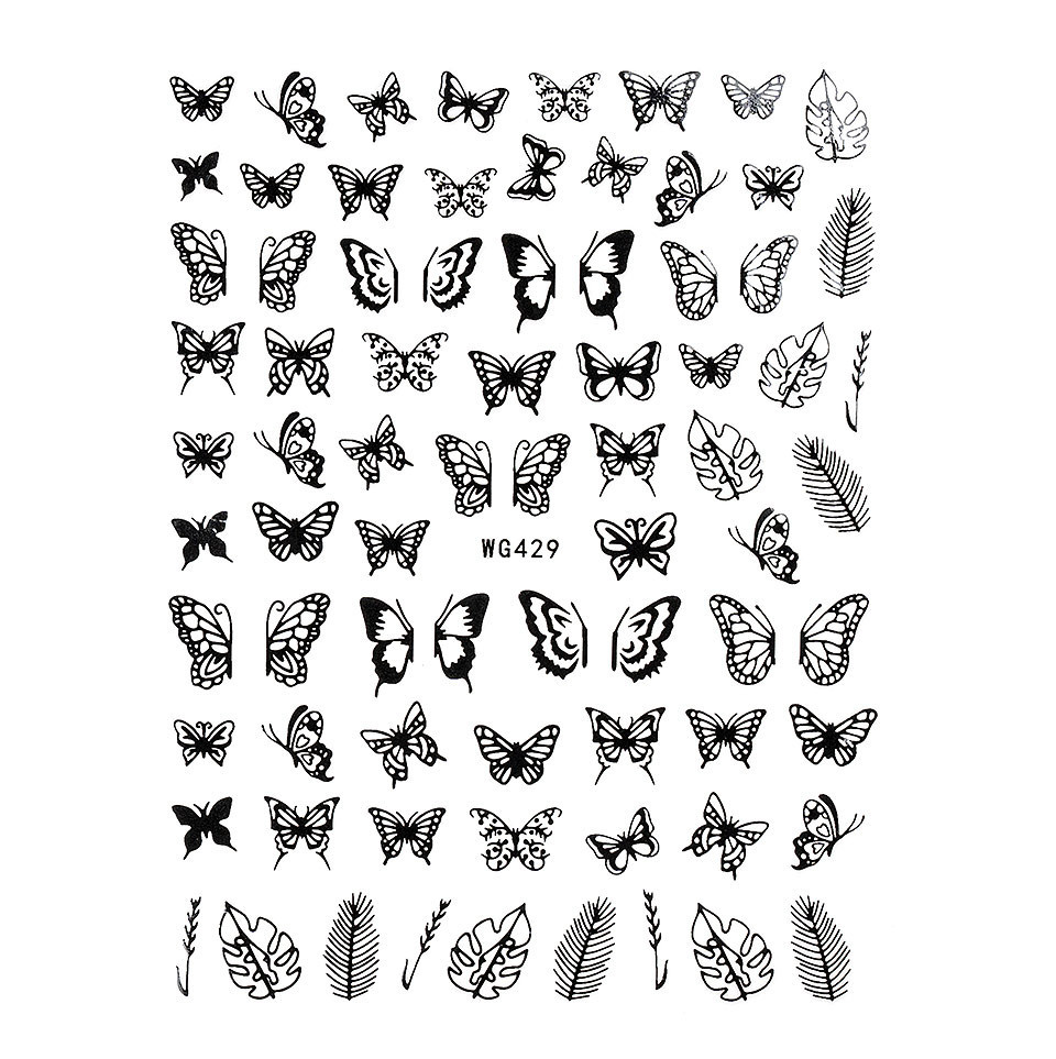 Abtibild Unghii SensoPRO Milano Secret Butterfly WG429