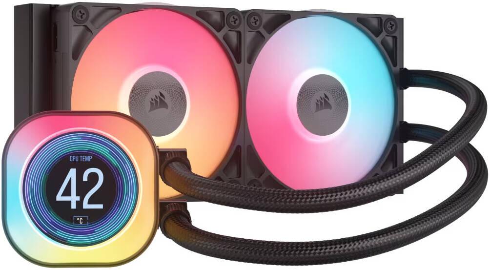 Cooler CORSAIR iCUE LINK TITAN 240 RX LCD NEGRU - Display Interactiv