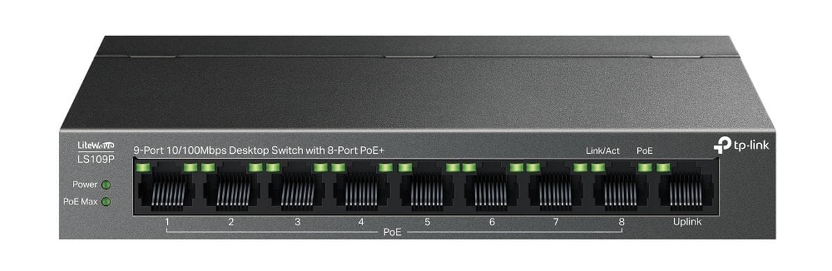 Switch PoE TP-Link LS109P 8 Porturi
