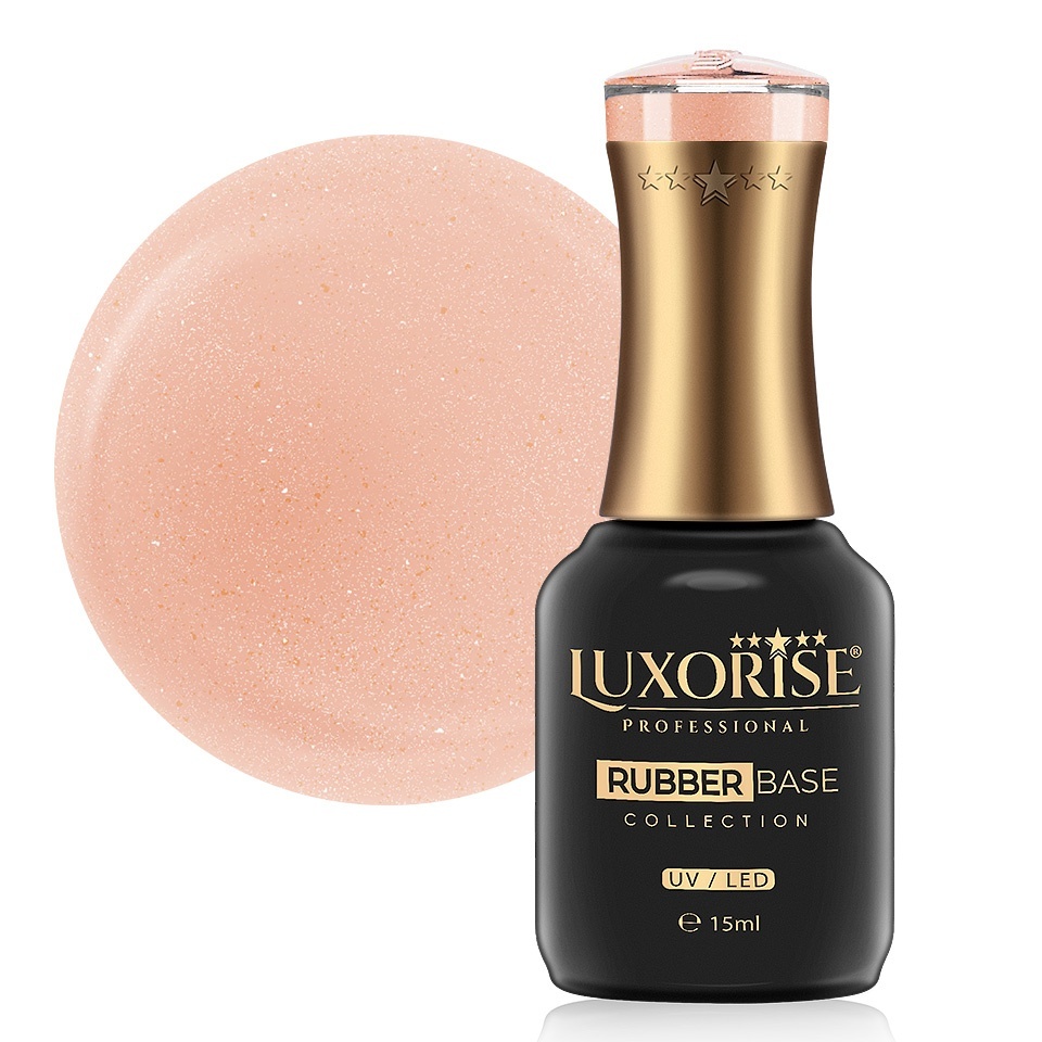 Rubber Base Luxorise Champagne Flare 15ml - imagine 2
