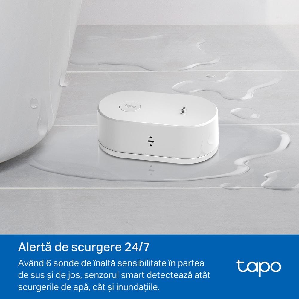Senzor Smart Scurgeri Apa TP-LINK TAPO T300 - Detectare Rapida - imagine 4
