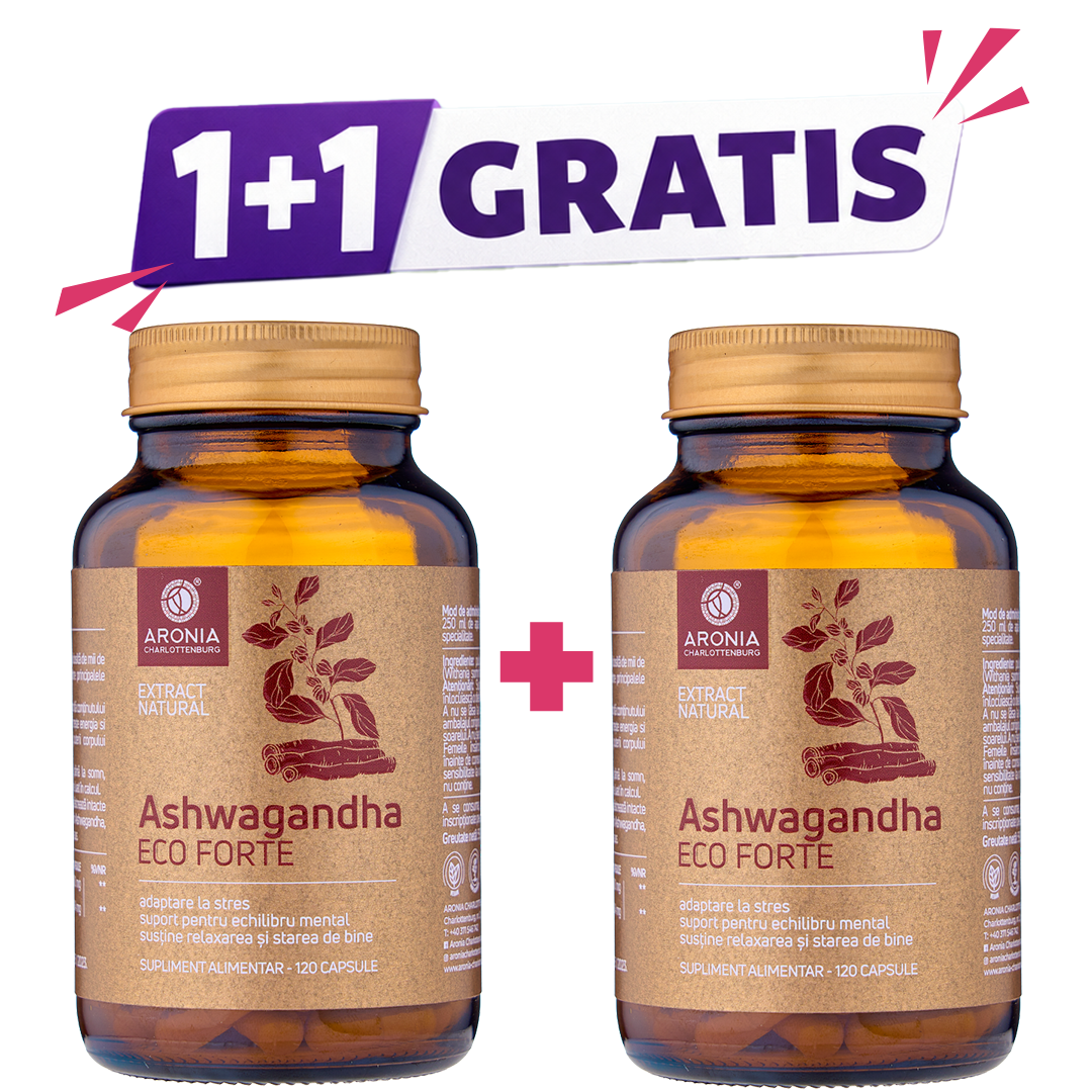Ashwagandha ECO Forte 120cps Aronia Charlottenburg - imagine 2