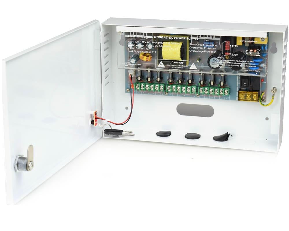 Sursa Safer 12V-10A cu 9 Iesiri Protejate