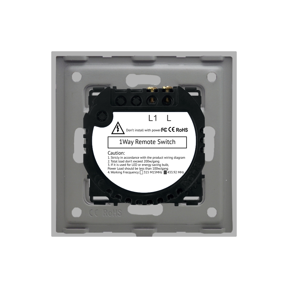 Intrerupator Touch Sticla Aluminiu LUXION RF433 - imagine 16