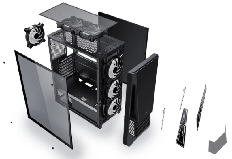Carcasa Gaming Serioux Rogue Middle Tower ARGB - Sticlă Securizată - imagine 3