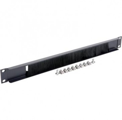 Panou Intrare Cabluri Gembird 19A-BRUSH-02 1U 19 inch Gri - imagine 1