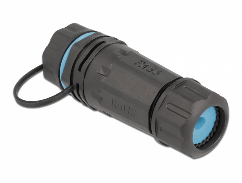 Cupla RJ45 Cat.6A STP Waterproof IP68 Delock