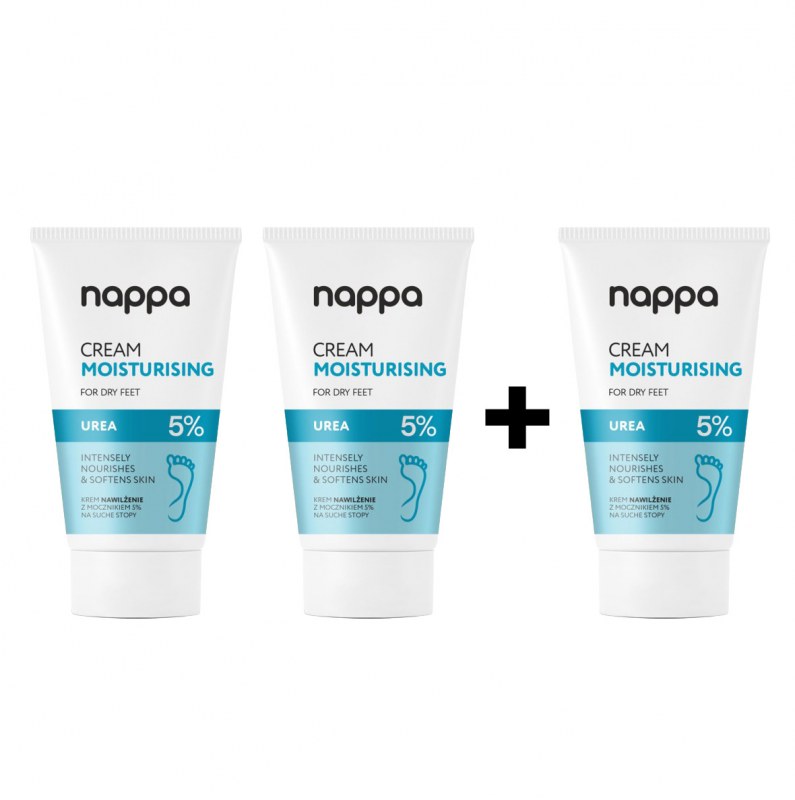 Set 2+1 Gratis Crema Nappa Picioare Uscate 5% Uree 150 ml