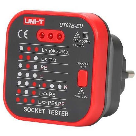 Tester Priza EU Uni-T UT07B, Detectare Siguranță