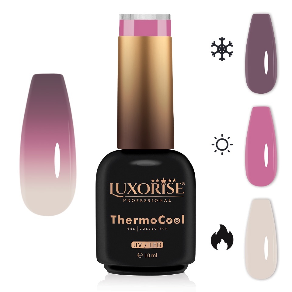 Oja Semipermanenta Termica 3 Culori Luxorise Peony Petals 10ml