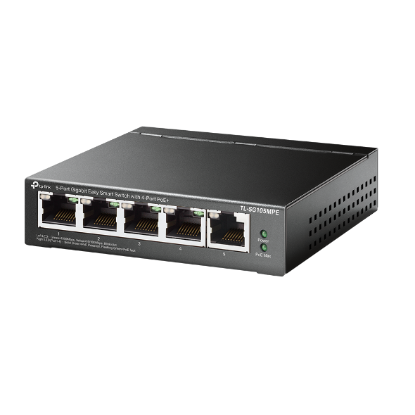 Switch TP-Link Gigabit 5-Port PoE+ 120W - Easy Smart Management