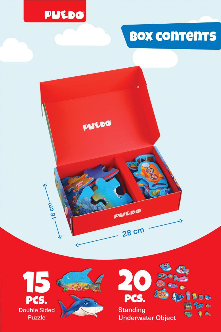 Puzzle Lumea Marina - Joc Educativ Copii | Generic - imagine 2